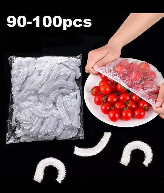 Disposable Plastic food cover Pot Caps Made of Plastic Bowls Cups Dust Cover for Vegetables Fresh Protection or For Home