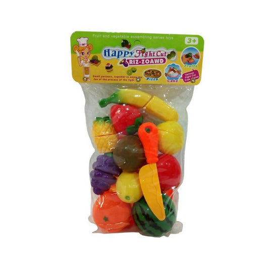 Happy Fruits Cutting Plastic - Multicolour - ValueBox