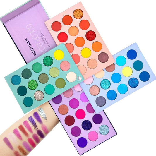 60 Colors Eyeshadow Matte Glitters Makeup Palette - ValueBox