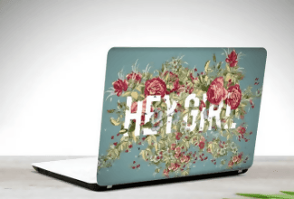 Hey Girl Laptop Skin Vinyl Sticker Decal, 12 13 13.3 14 15 15.4 15.6 Inch Laptop Skin Sticker Cover Art Decal Protector Fits All Laptops - ValueBox