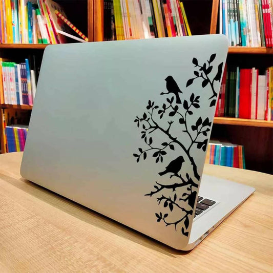 Branches and Birds Fashion Vinyl Decal Laptop Sticker, Laptop Stickers by Sticker Studio - ValueBox