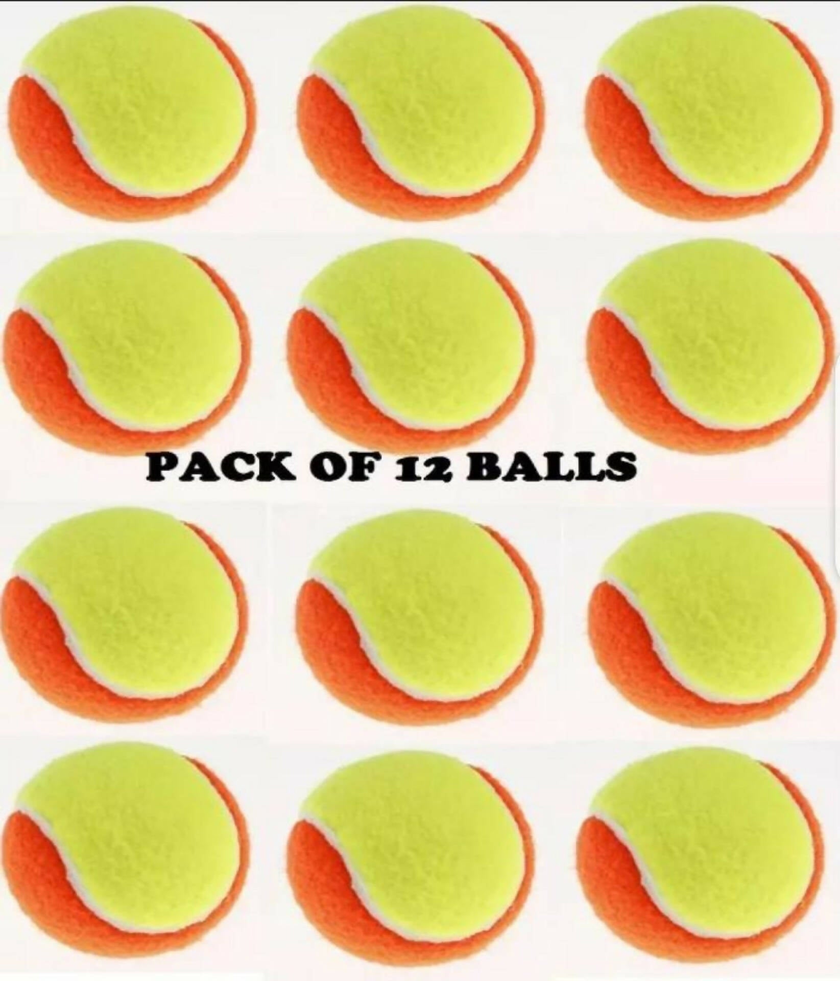 Pc of 12 / Tennis Ball Polyester Orange Training Balls Rebound ball