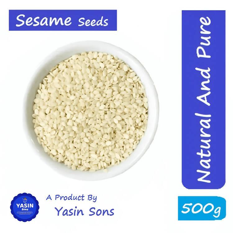White Sesame Seeds | Safaid Till | 500 Grams - ValueBox
