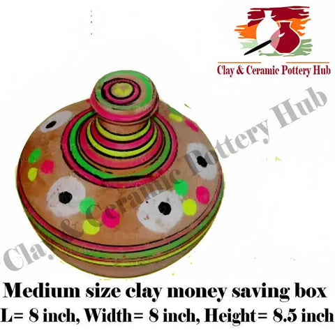 Clay Money Saving Pots (Gullak)| Clay Crockery Pots | Earthen Crockery Pots | Terracotta Crockery Pots - ValueBox