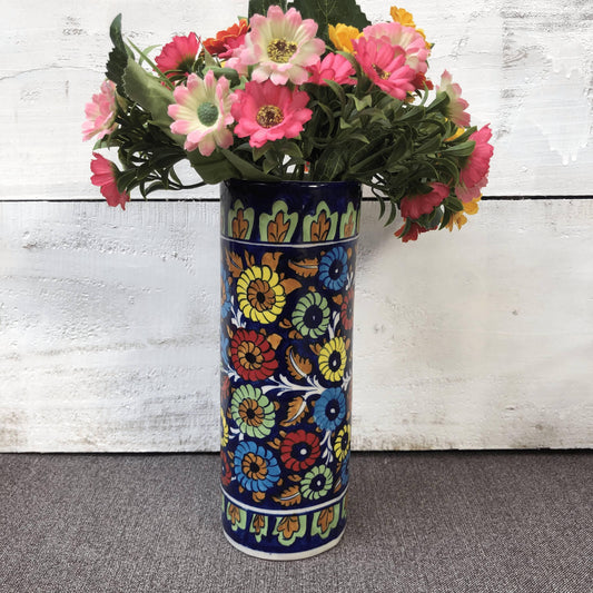 Jungle Flower Big Cylinder Vase
