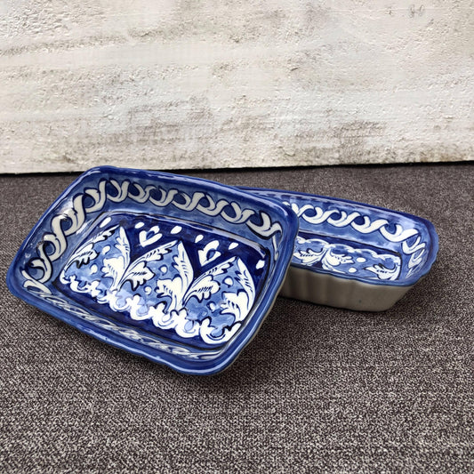 Blue Felicity Small Serving Dish - Set of 2 - Desgin 2