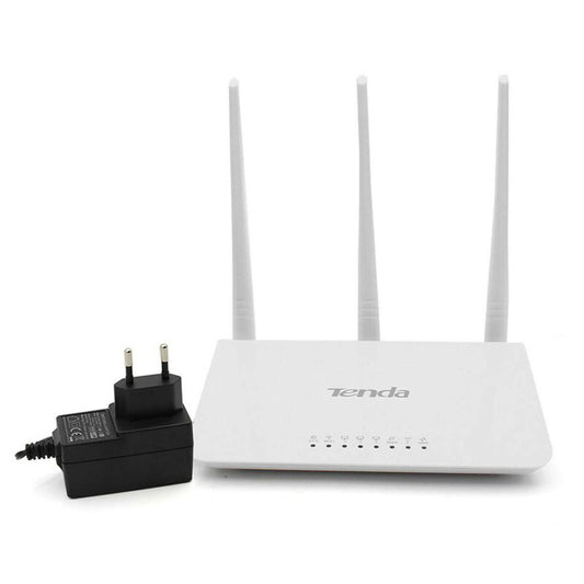 Tenda F3 Wireless WIFI Router WI-FI Repeator Booster Extender WISP Home Network RJ45 4 Ports 300Mbps with Wireless Access Control IP based bandwidth control to assign bandwidth With 10 Month Warranty - ValueBox