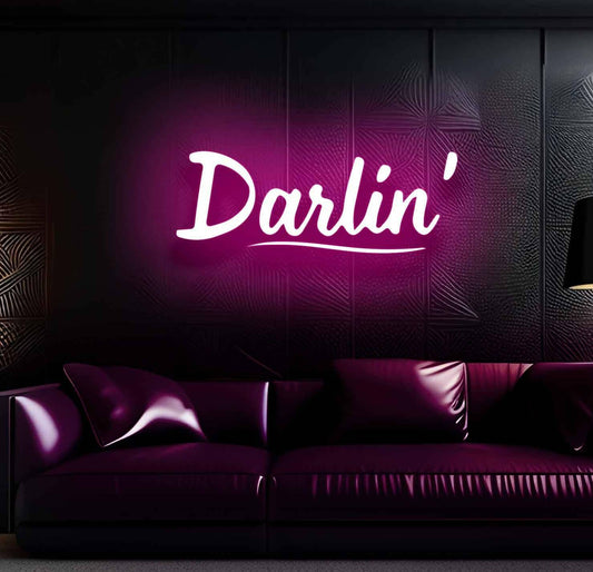Darlin Neon Sign - Radiate Love with Neon Brilliance