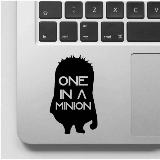 One in a Minion Laptop Sticker Decal New Design, Car Stickers, Wall Stickers High Quality Vinyl Stickers by Sticker Studio