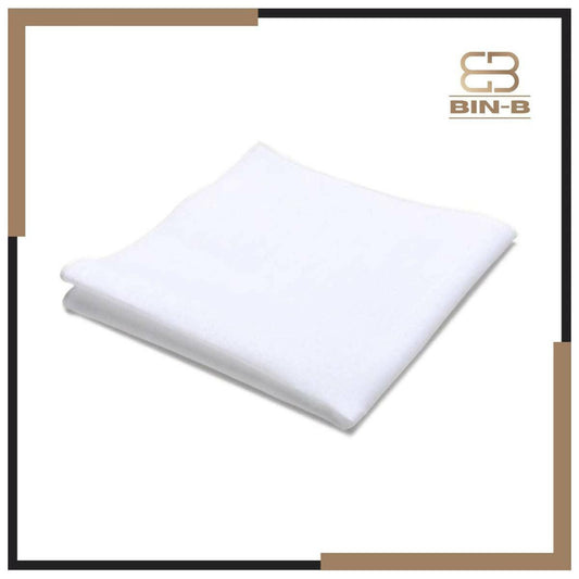 White Cotton Handkerchief For Mens & Womens