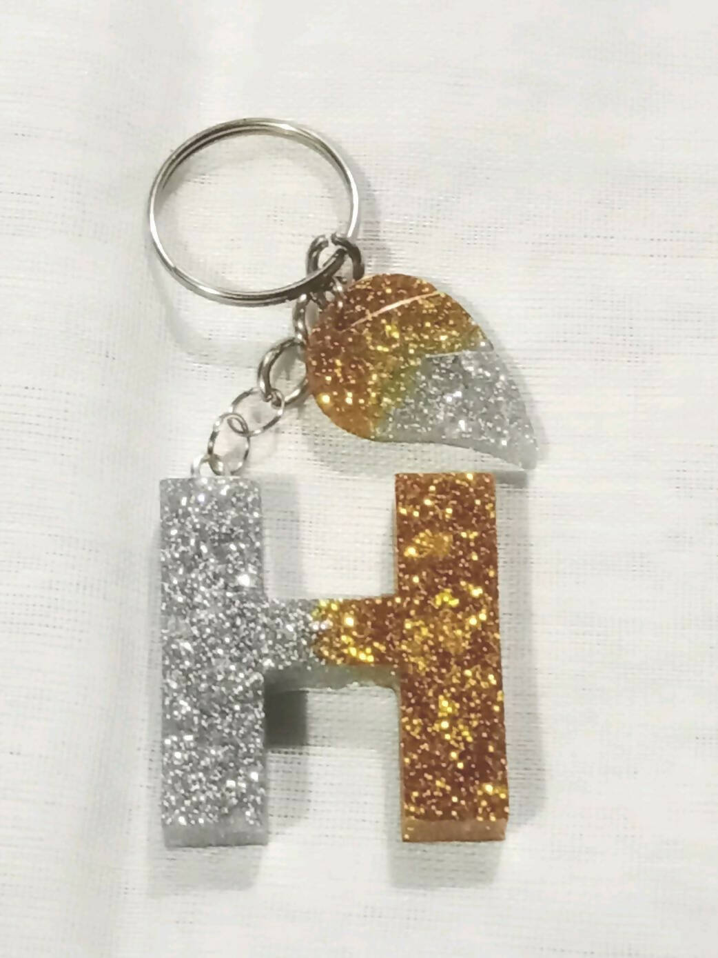 Hand Made Beautiful Resin Keychain With Charms