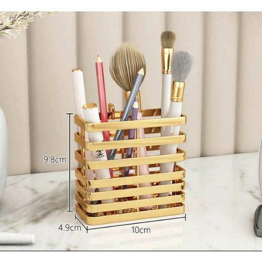 Makeup Stand Pen Brush Holder Metal Cosmetic Organizer