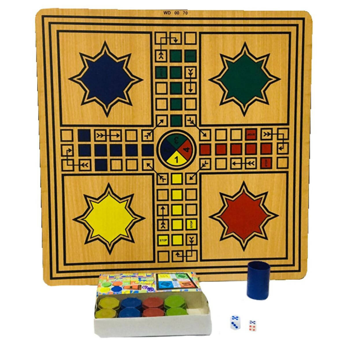Ludo Family Wooden Baord game 45mm -18 Inches