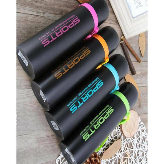 500ml Double Layer Stainless Steel Thermos Vacuum Cup Sports Bottle - ValueBox