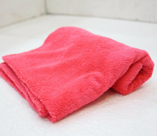 Maxima Ulta Soft Coral Fleece Microfiber 40cm X 60cm - Pink - Top Quality - ValueBox