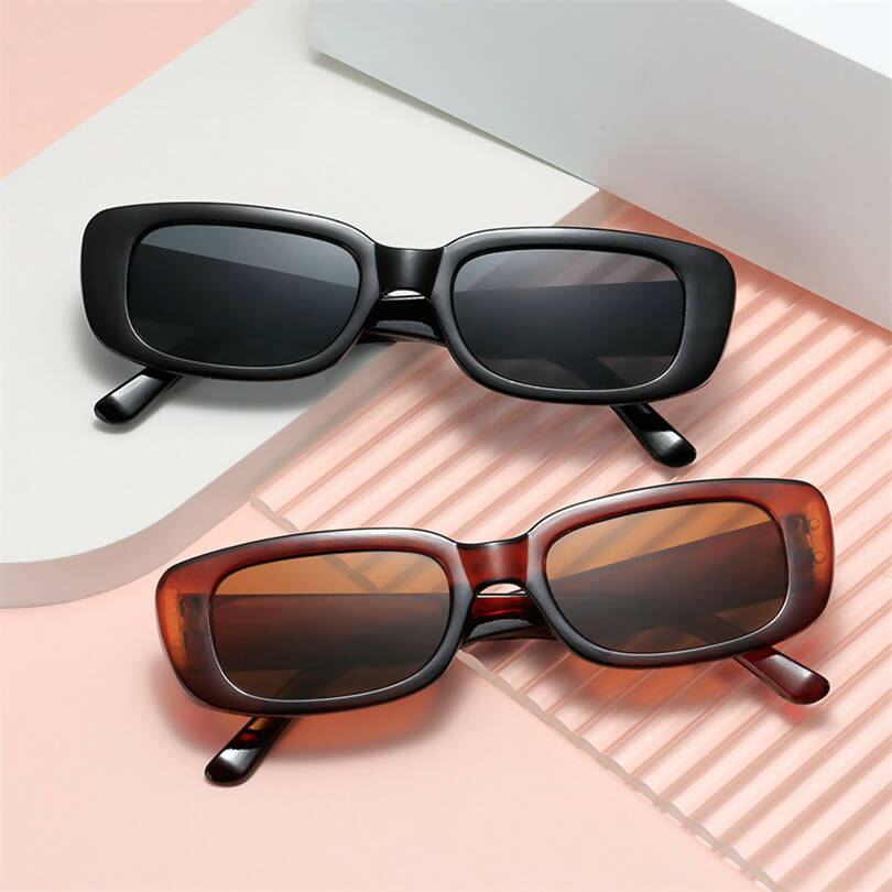 DC Classic Rectangle Frame Sunglasses 