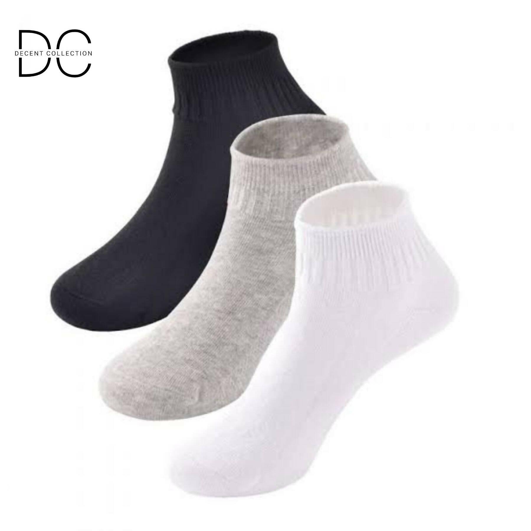 Pack Of 4 Pairs Ankle Socks For Men Women - Random colors - ValueBox