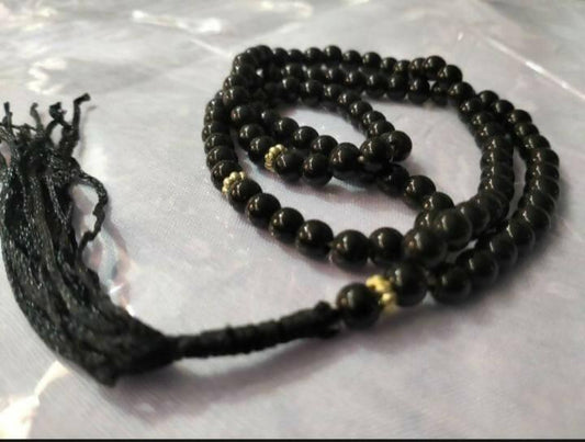 black marble 100 beads rosary tasbeeh - ValueBox