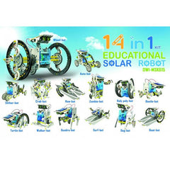14 in 1 Educational Solar Robot - Multicolor