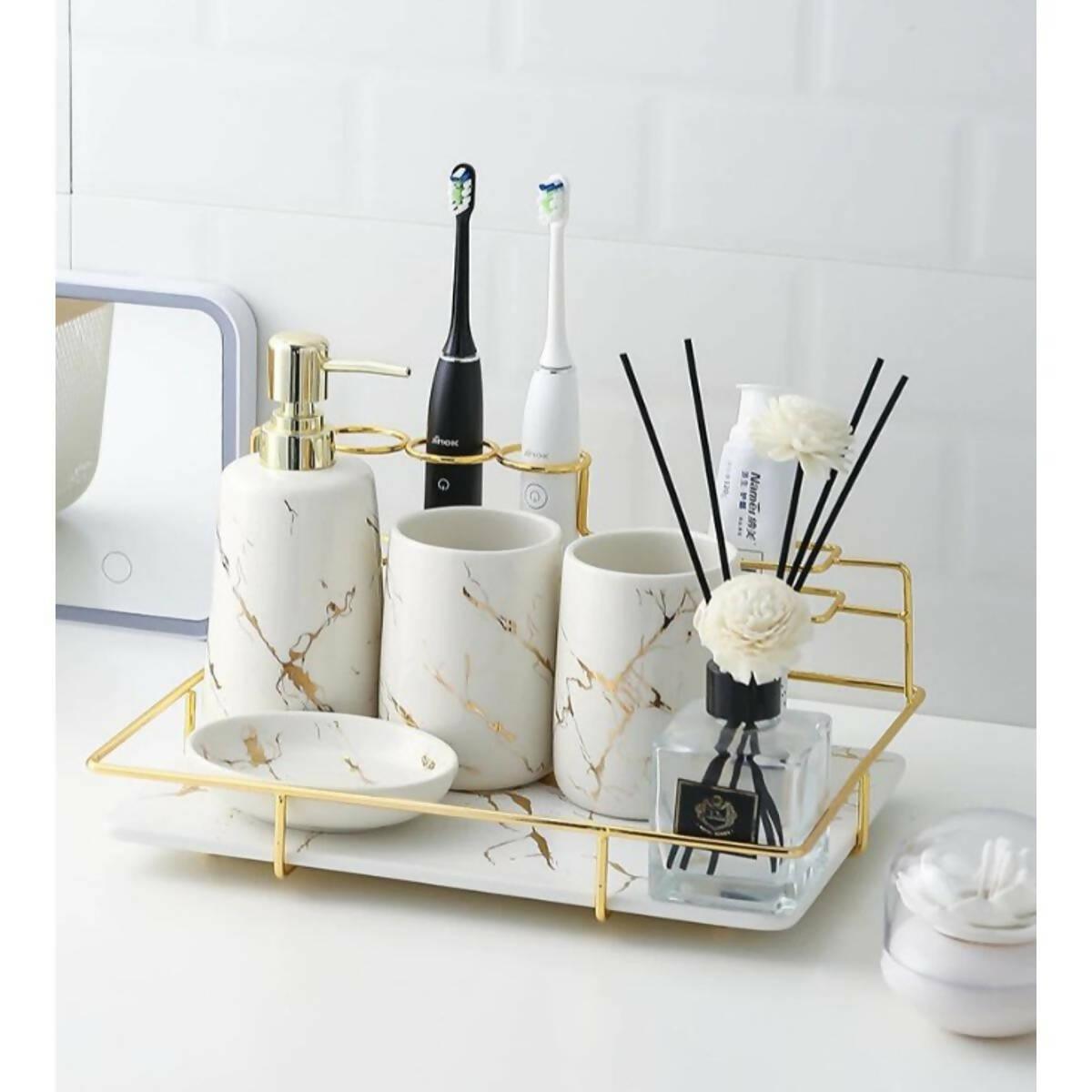 Electric Toothbrush Toothpaste Holder Cosmetic Stand Lipstick Makeup Brush Rack - ValueBox