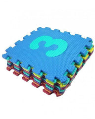 Pack Of 10 - Puzzle Floor Mat - Multicolor