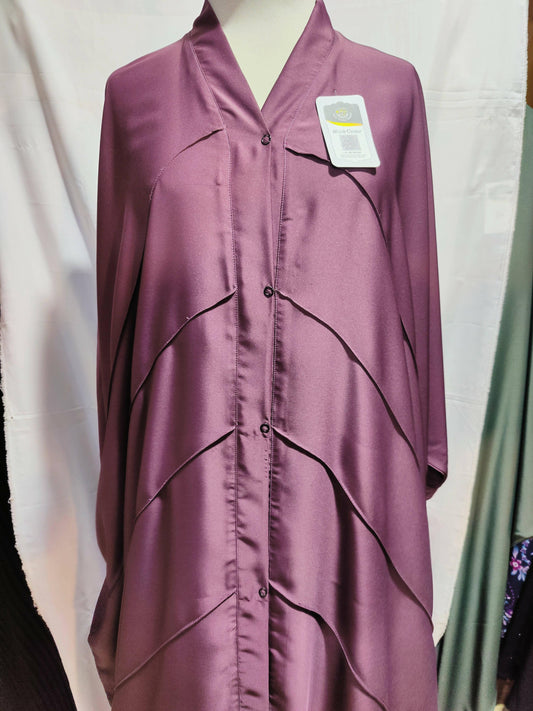 baghi kaftaan purple abaya with purple royal lines - ValueBox