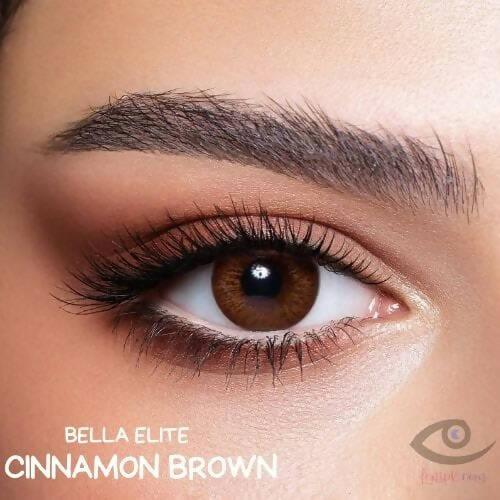 Bella cinnamon brown eye lenses – elite collection