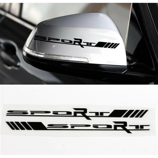 2Pcs (Black) Car Side Mirrors Stickers