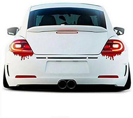 2Pcs Red Blood Stickers For Car Backlight, - ValueBox