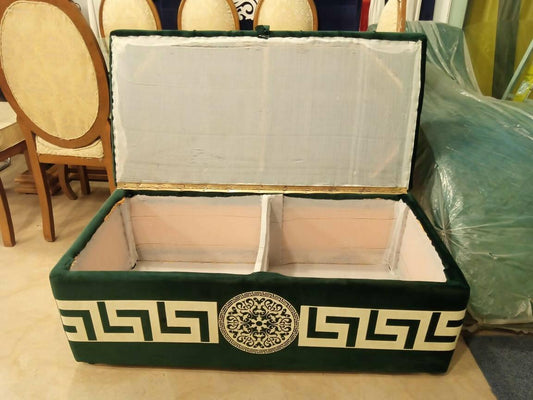 Storage box ottoman puffy 1x