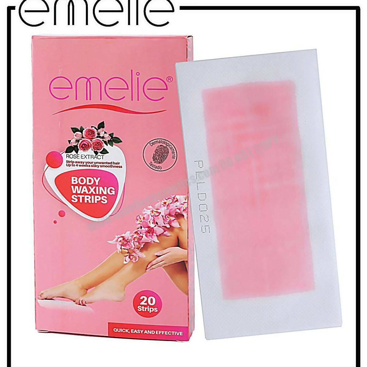 Emelie Cosmetics - Rose Extract Body Waxing Strips