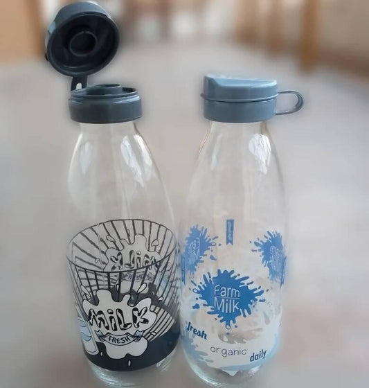 Glass Water and Milk Bottle 1000ml-IMPORTED