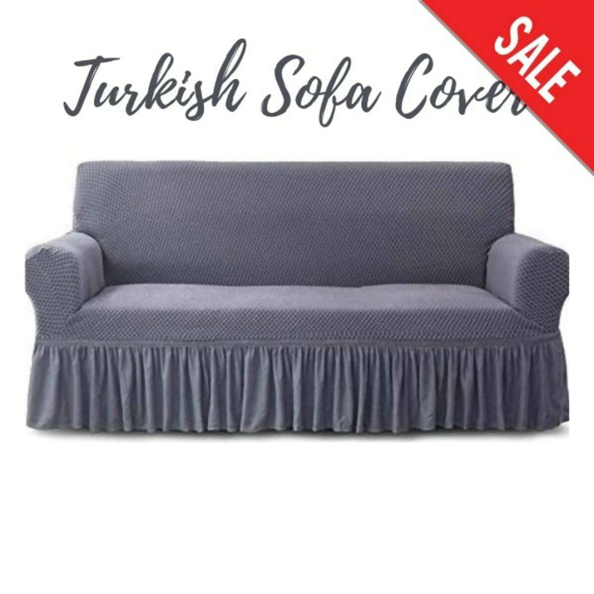 Frill sofa cover mash jersey (standard size)