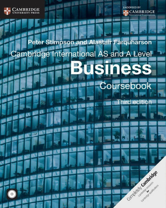 Cambridge International AS And A Level Business Coursebook Third Edition BY PETER STIMPSON Available In Pakistan - ValueBox