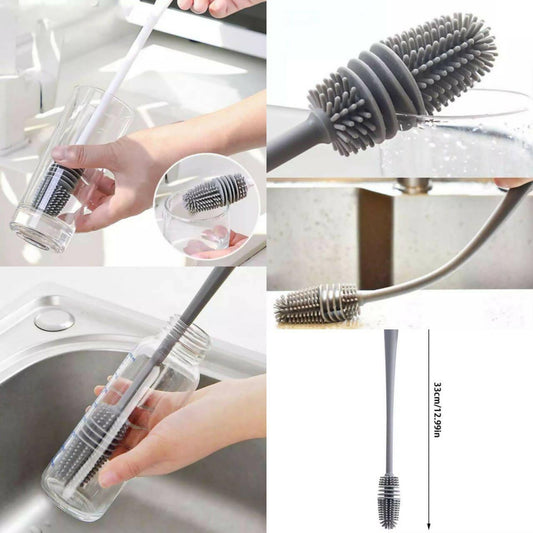 Silicone Bottle Cleaning Brush with Long Handle - ValueBox