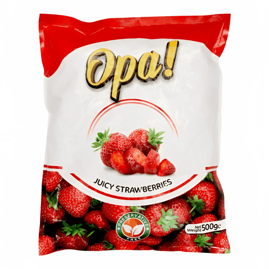 Opa Juicy Frozen Strawberries 500g