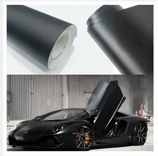 3Pcs Car Vinyl Film 30x120CM Sticks Car Wrap Sheet Roll Film Sticker matte black car mobile laptop bikes furniture wall stickers Decals Car Styling Accessories - ValueBox