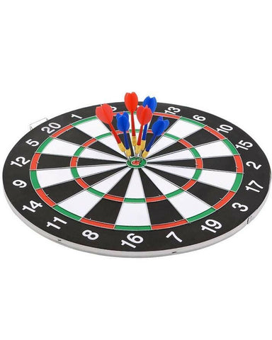 15" Dart Board With 6 Darts Game Set - ValueBox