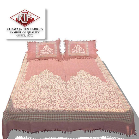 Khawaja King size double Bed sheet Best Quality (Stuff and Colour guarantee) bedsheets A2