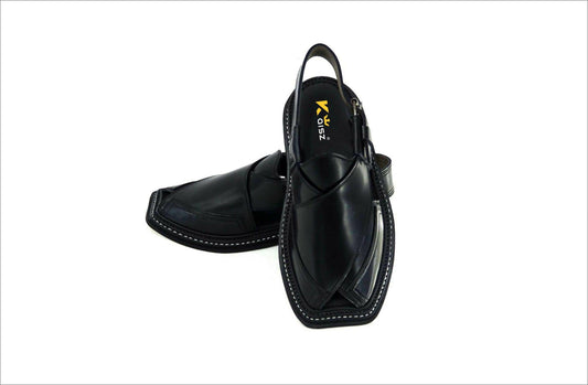 PESHAWARI CHAPPAL TRIPPLE GEAR BLACK