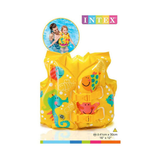 Intex Swimming Jacket Inflatable Pool School for Kids - Yellow
