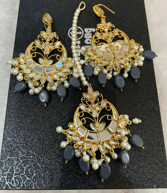 White Stone Bindiya Earrings - ValueBox