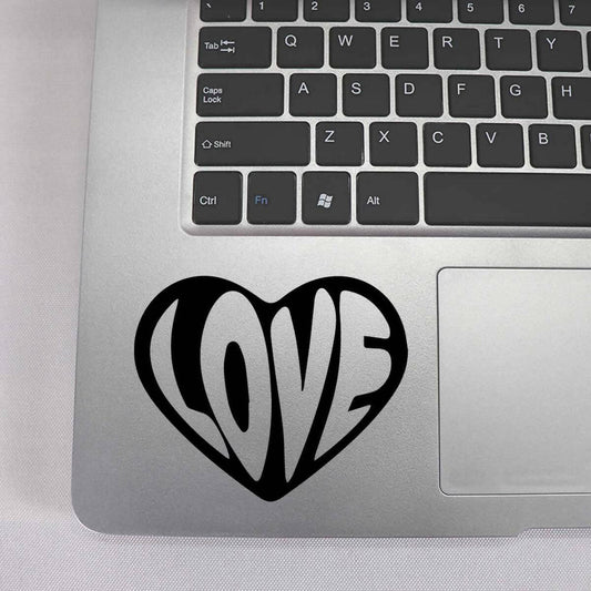 Love Heart Laptop Sticker Decal New Design, Car Stickers, Wall Stickers High Quality Vinyl Stickers by Sticker Studio - ValueBox