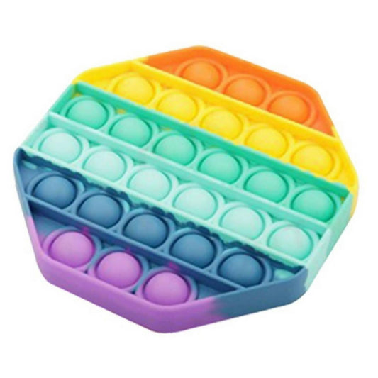 POP Bubble Squeeze Sensory Fidget Toy Pop It Fidgit Toy Rainbow Circle