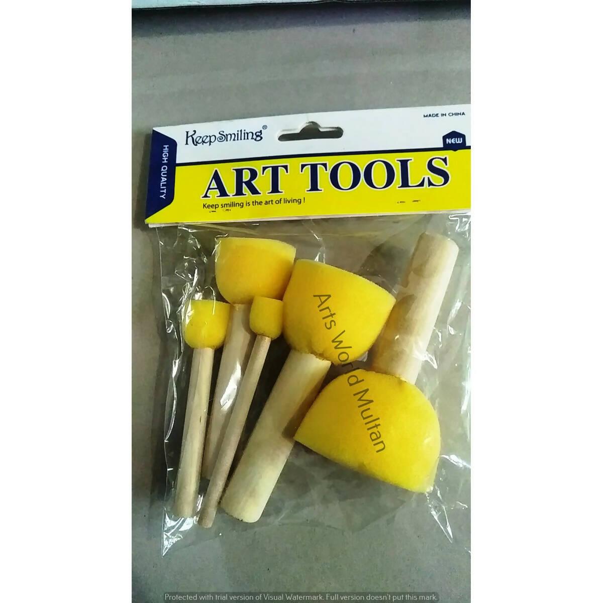 5 Pcs Sponge Foam Paint Brush - ValueBox