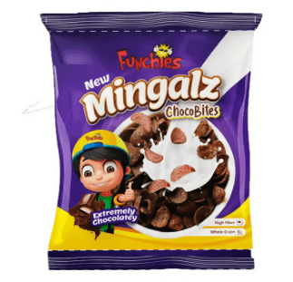 Funchies Mingalz Choco Bites Cereals Packet 125g