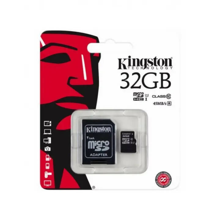 32GB microSDHC Class 10 UHS-I Card with SD Adapter