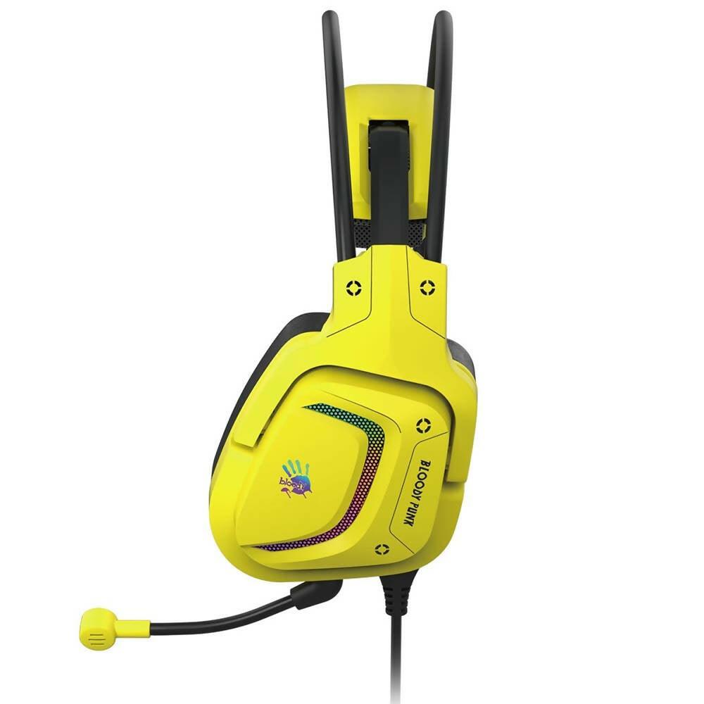Bloody G575 Virtual 7.1 Surround Sound Gaming USB Headset (Punk Yellow) - ValueBox