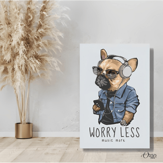 Home decor & Wall decor Worry Less Music More | Poster Wall Art - ValueBox