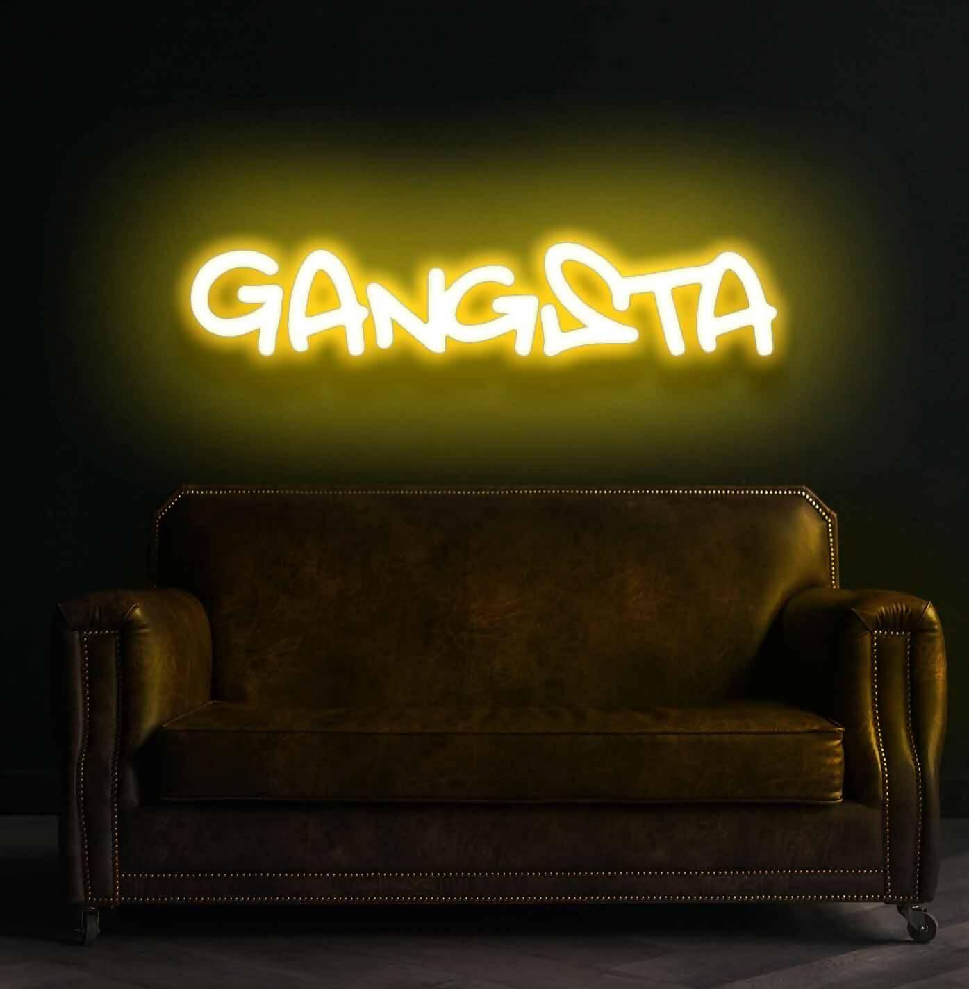 Gangsta Neon Sign - ValueBox